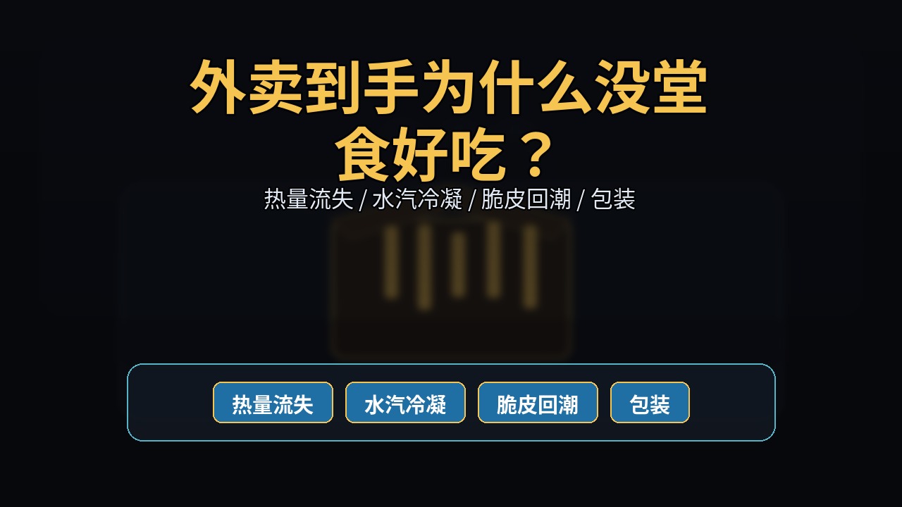 外卖到手为什么没堂食好吃？